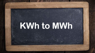 mwh in kwh​