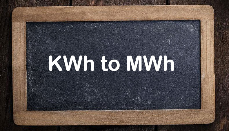 mwh in kwh​